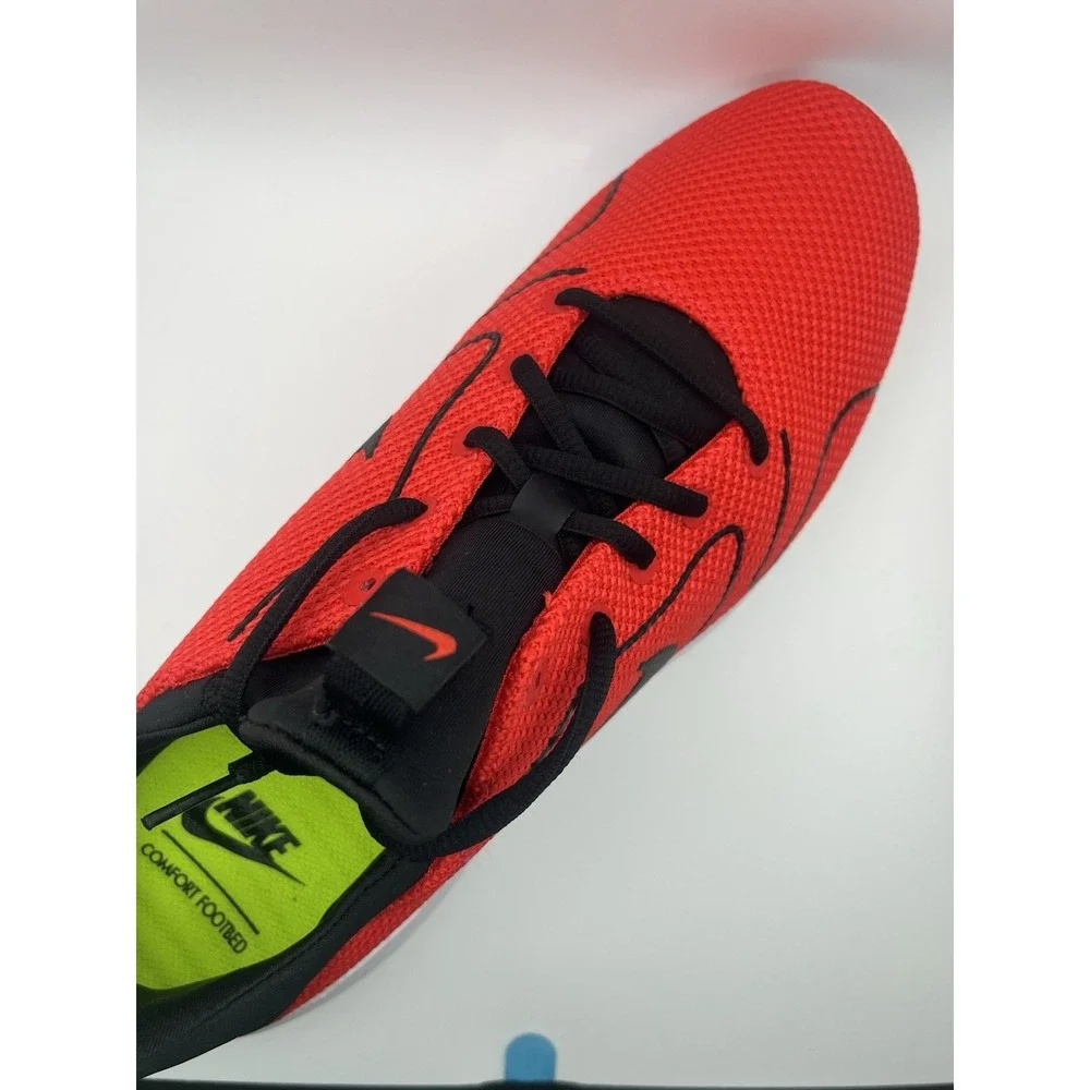 Nike Running Shoes Men 11.5 Red Black Mesh Lightweight Athletic Sneakers (NEW)